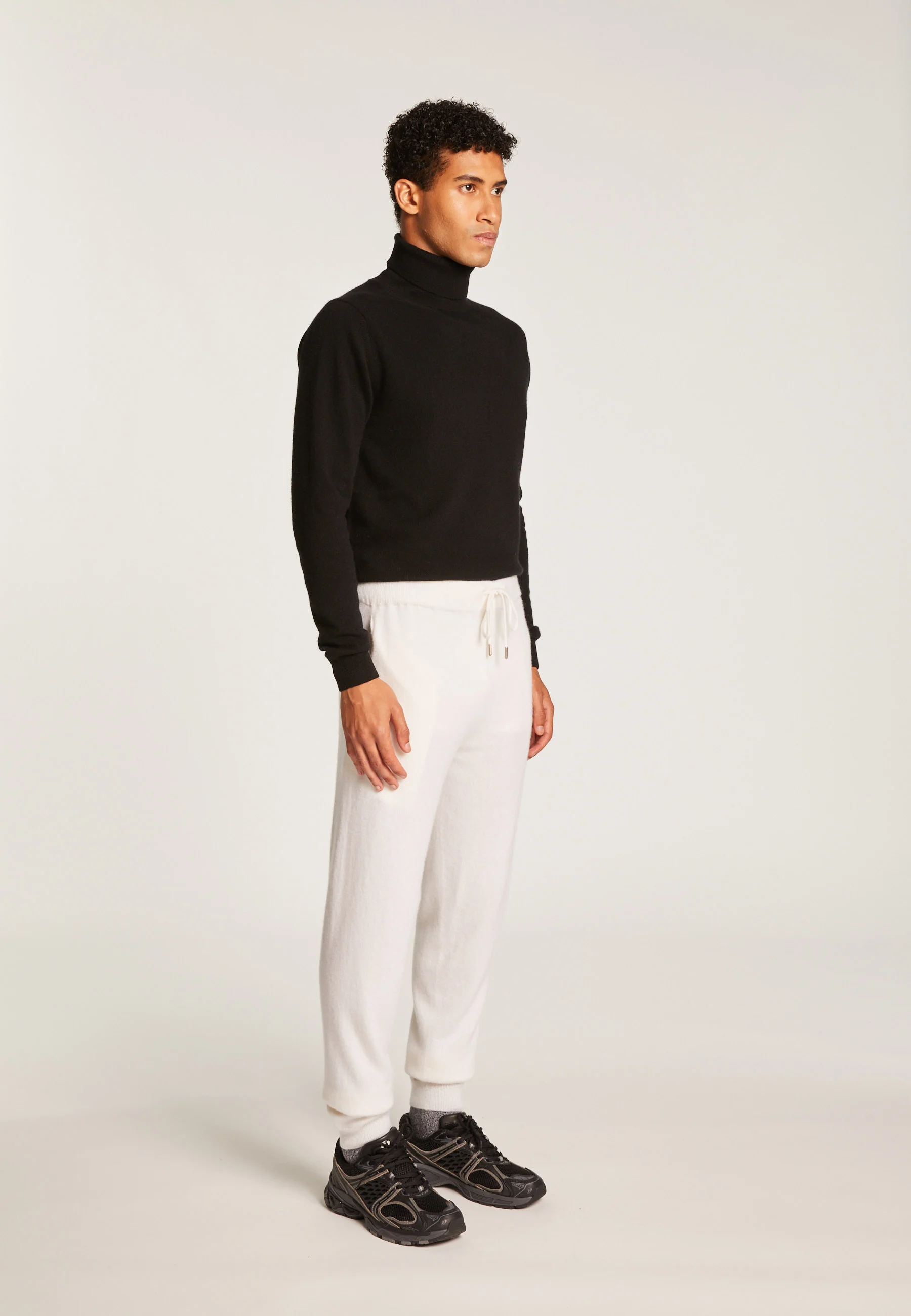EMERYAH24 - Pantalon en cachemire | Blanc