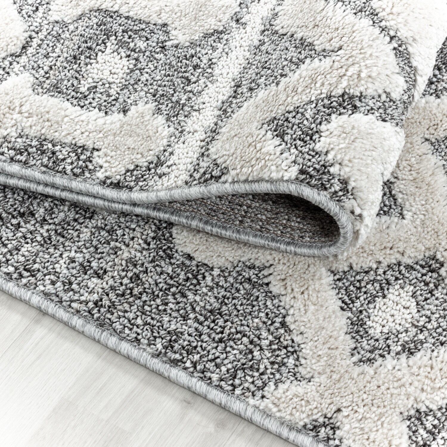 Modern Designer Elegante Teppich, Hoch-Tief Effekt 3D Boho Teppich, Pflegeleicht