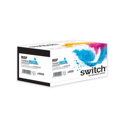 Cartouche laser compatible Lexmark C242XC0 - Cyan - SWITCH