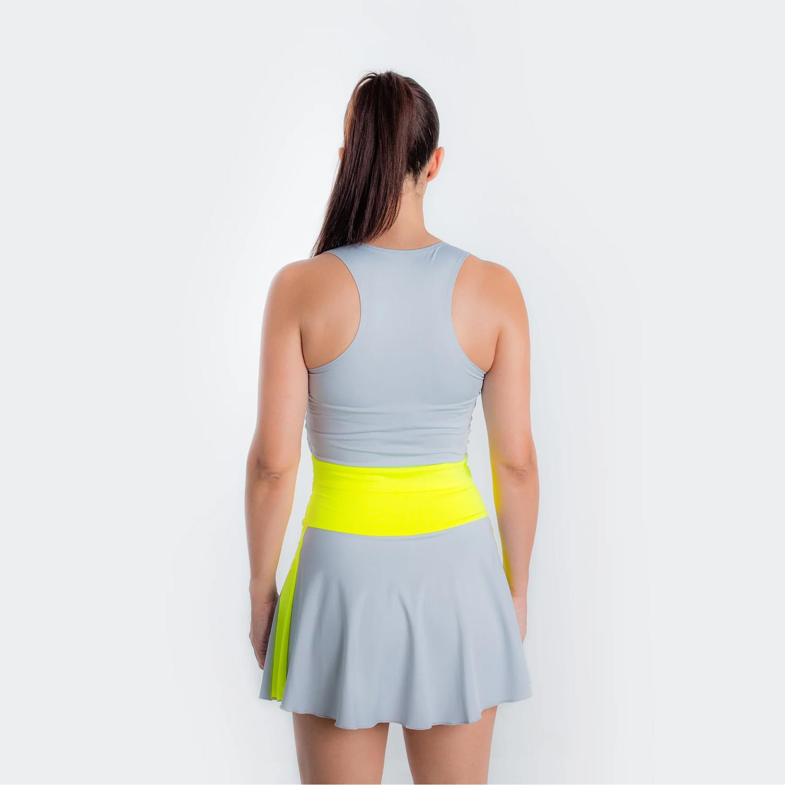 BB by Belen Berbel Bora Jupe Femmes - Gris , Jaunes Fluo