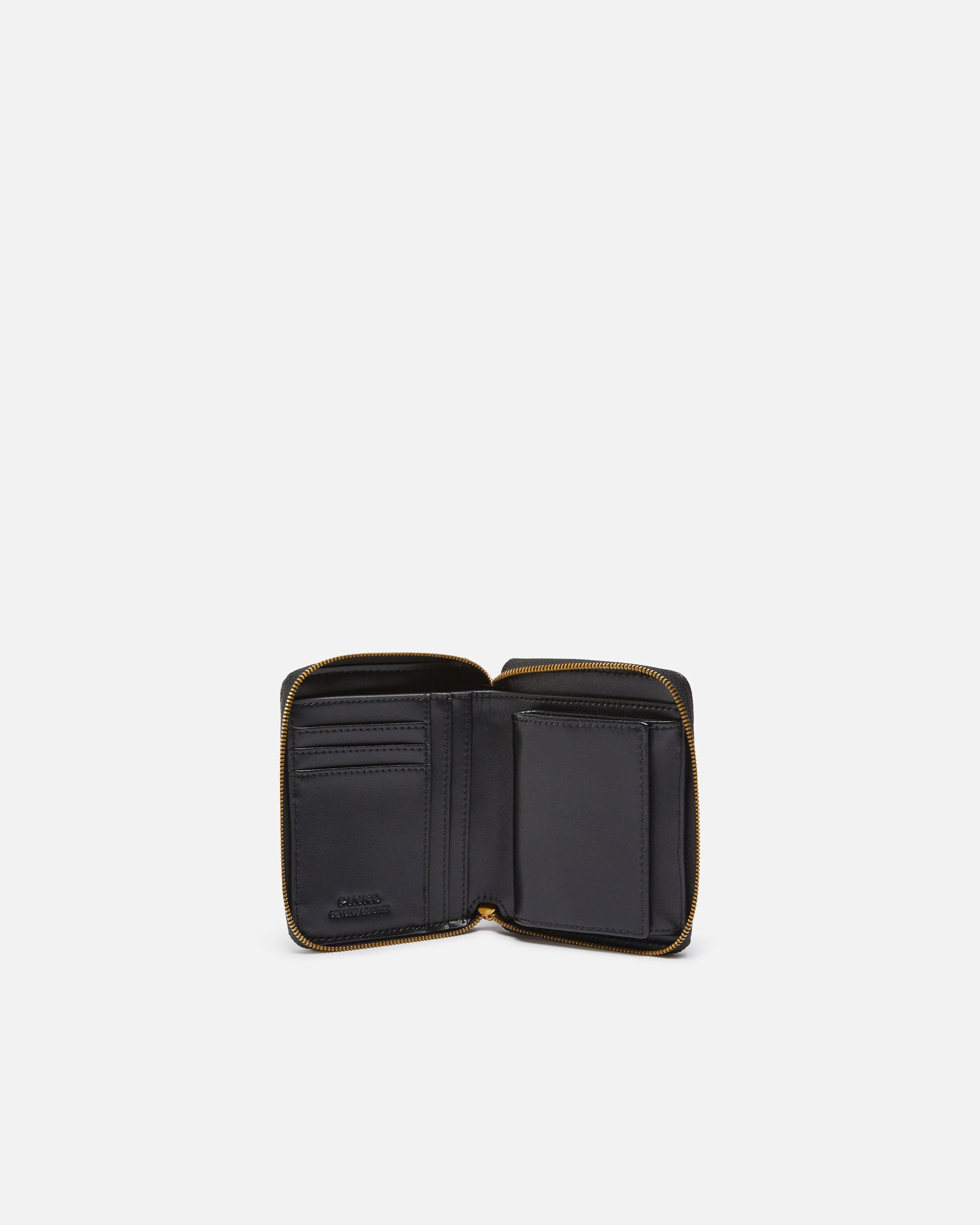 Petit portefeuille lamé et matelassé | Noir