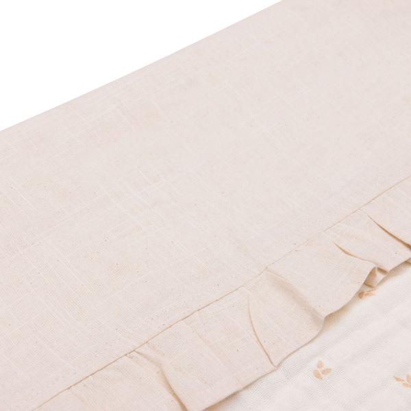 Jollein Ruffle Wieglaken - 75 x 100 cm - Natural