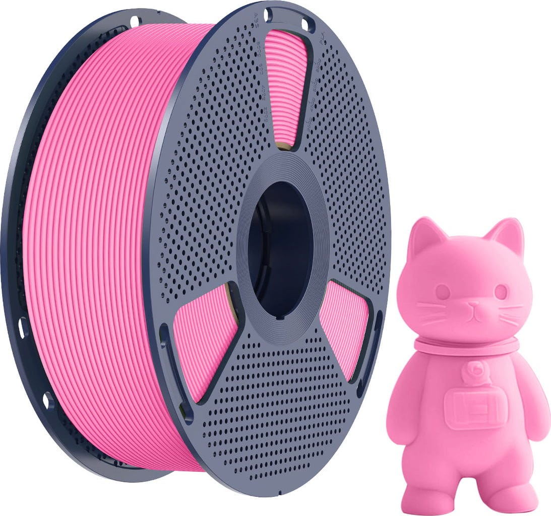 SUNLU  PLA Matte Pink, 1,75 mm / 1000 g    PLA Material mit mattem Oberflächenfinish