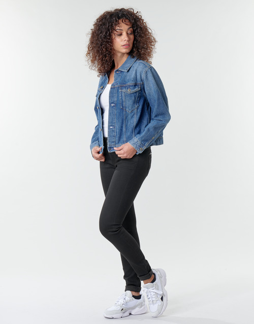 G-Star Raw - Midge Zip Mid Skinny Wmn Pitch / Negro
