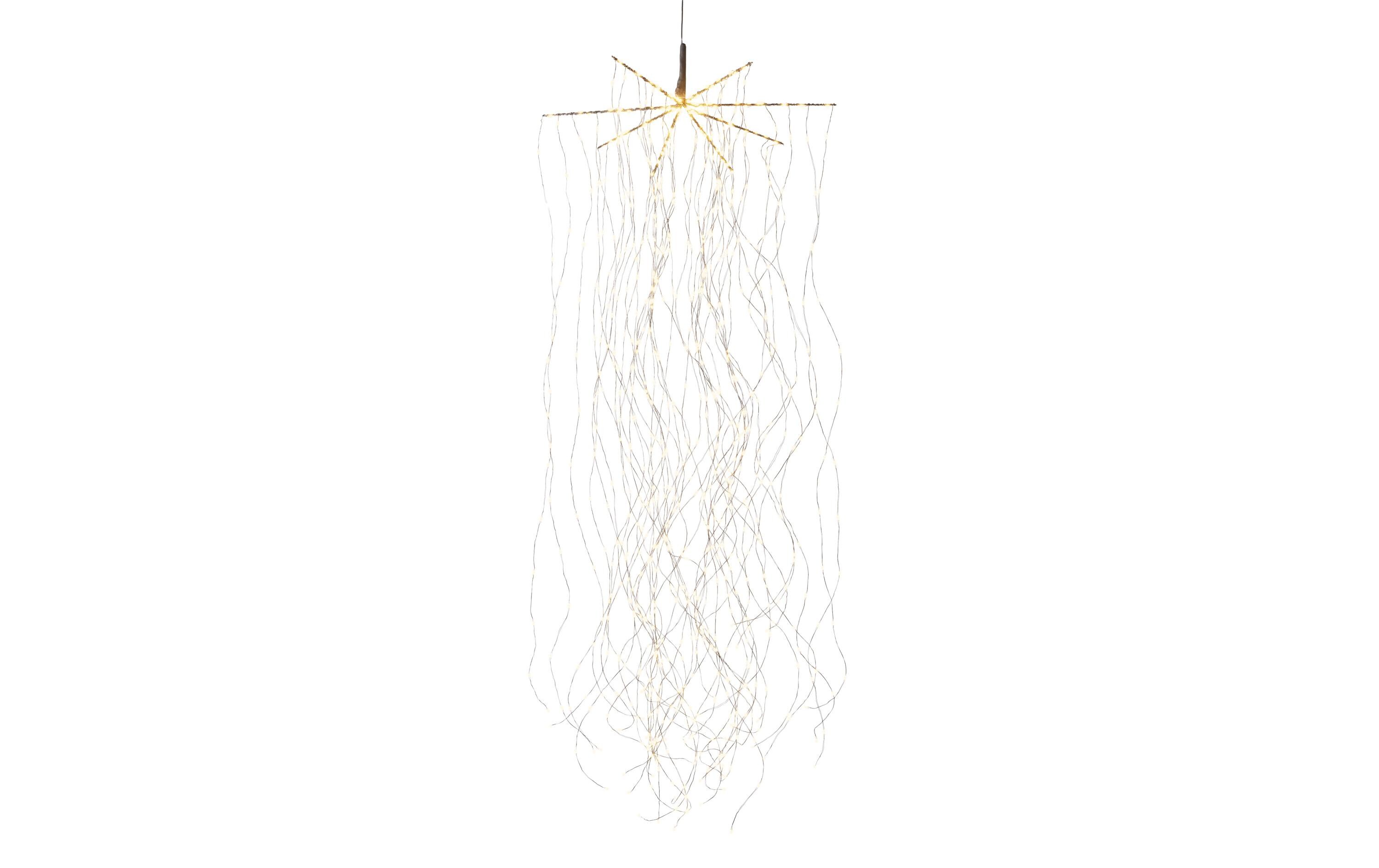 LED-Lichtervorhang Waterfall 1.5 m, SchwarzAngelhair