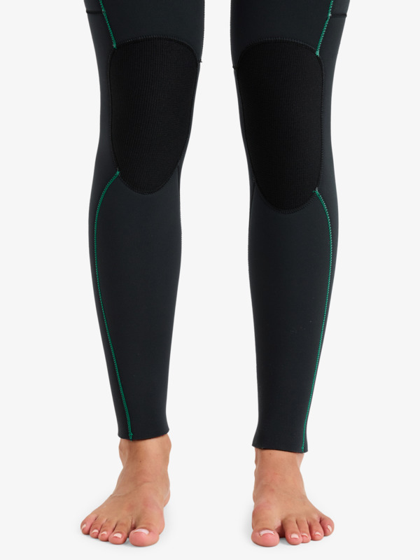 3/2 Rise Natural Combinaison de surf zip poitrine Noir Femme