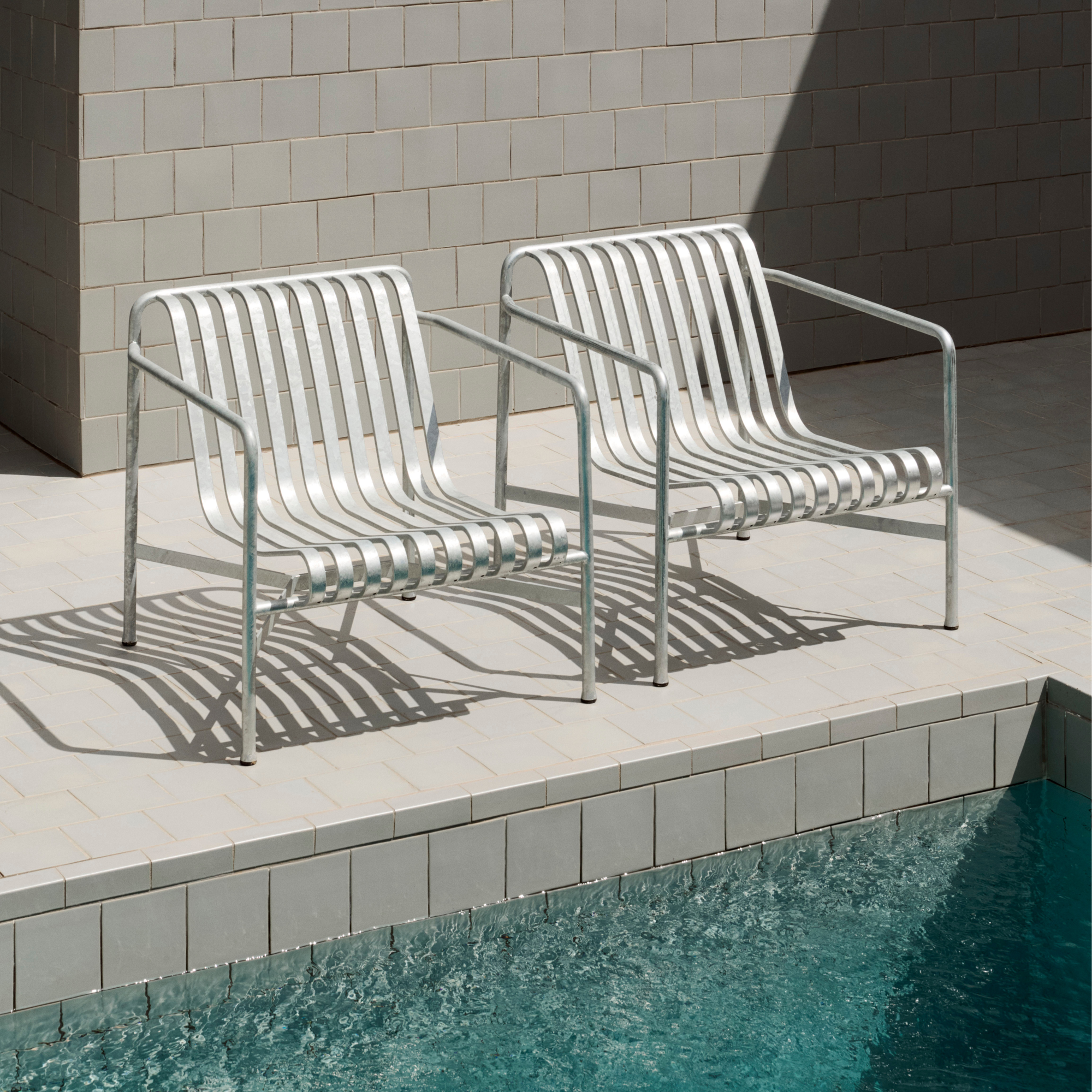 Loungestoel Palissade laag hot galvanised