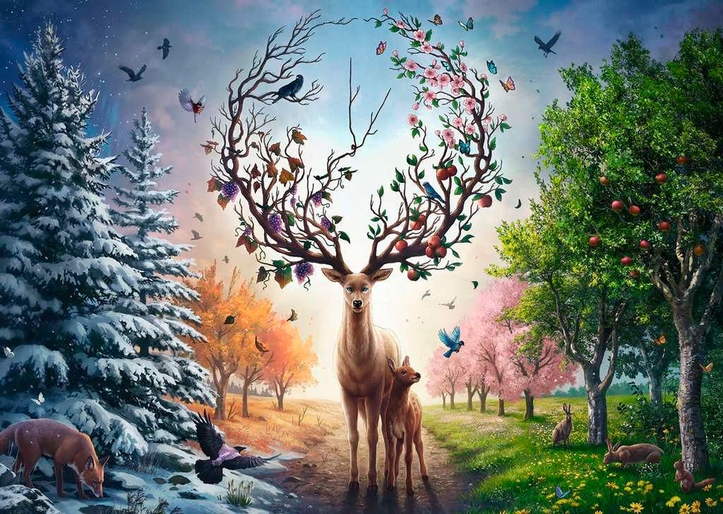 Ravensburger Der magische Hirsch und die vier Jahreszeiten