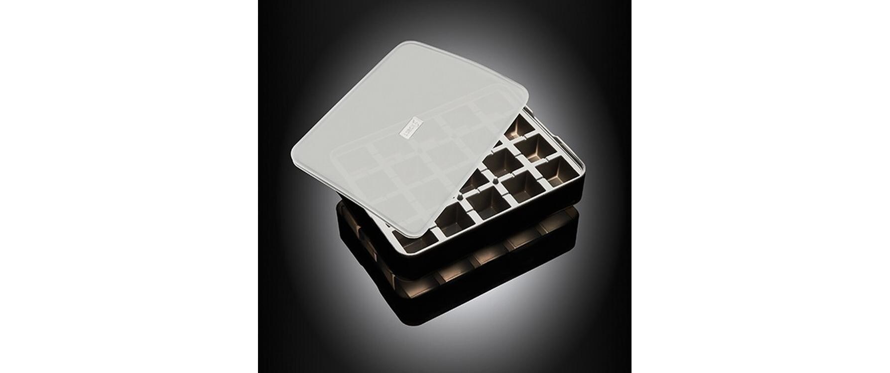 Eiswürfelform Würfel Schwarz / Transparent, 3 x 3 cmIce Former