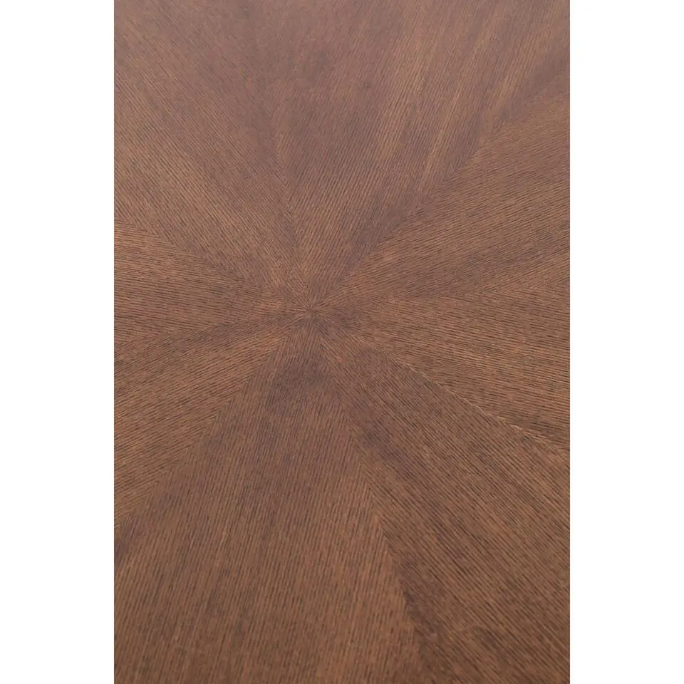 Housecraft Denise Eettafel Hout Rond 91 cm Bruin/ Goud