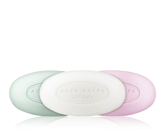 Acca Kappa Soap Collection Set mit Mandarin & Green Tea Soap 150g-150g-150g