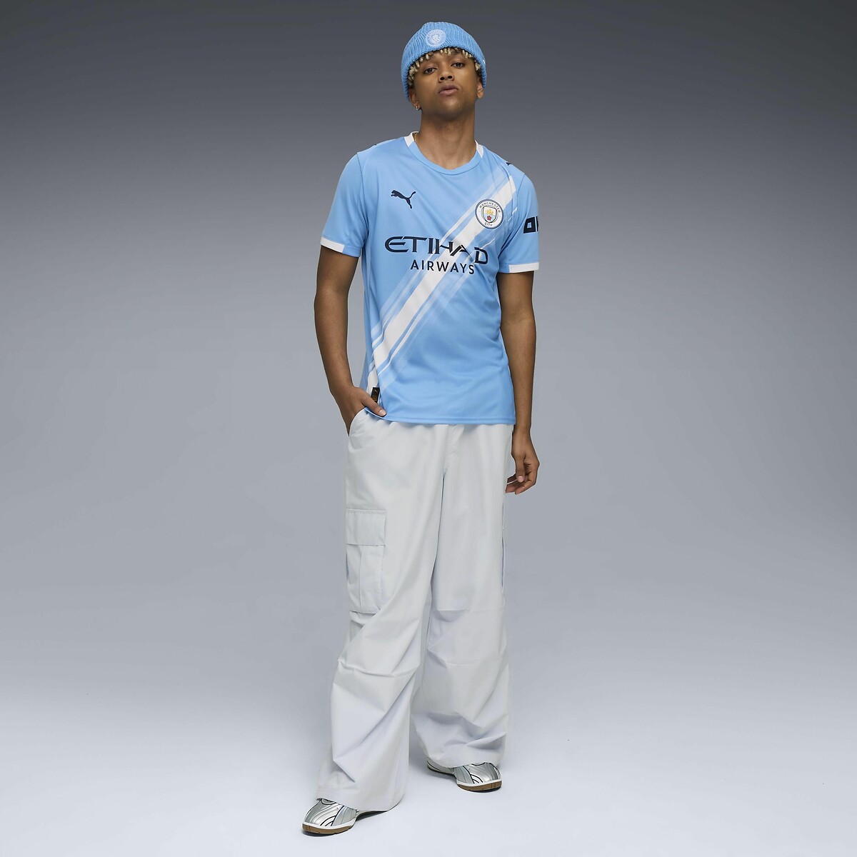 PUMA<br>Camisa de Futebol do Manchester City FC para Jogos em Casa