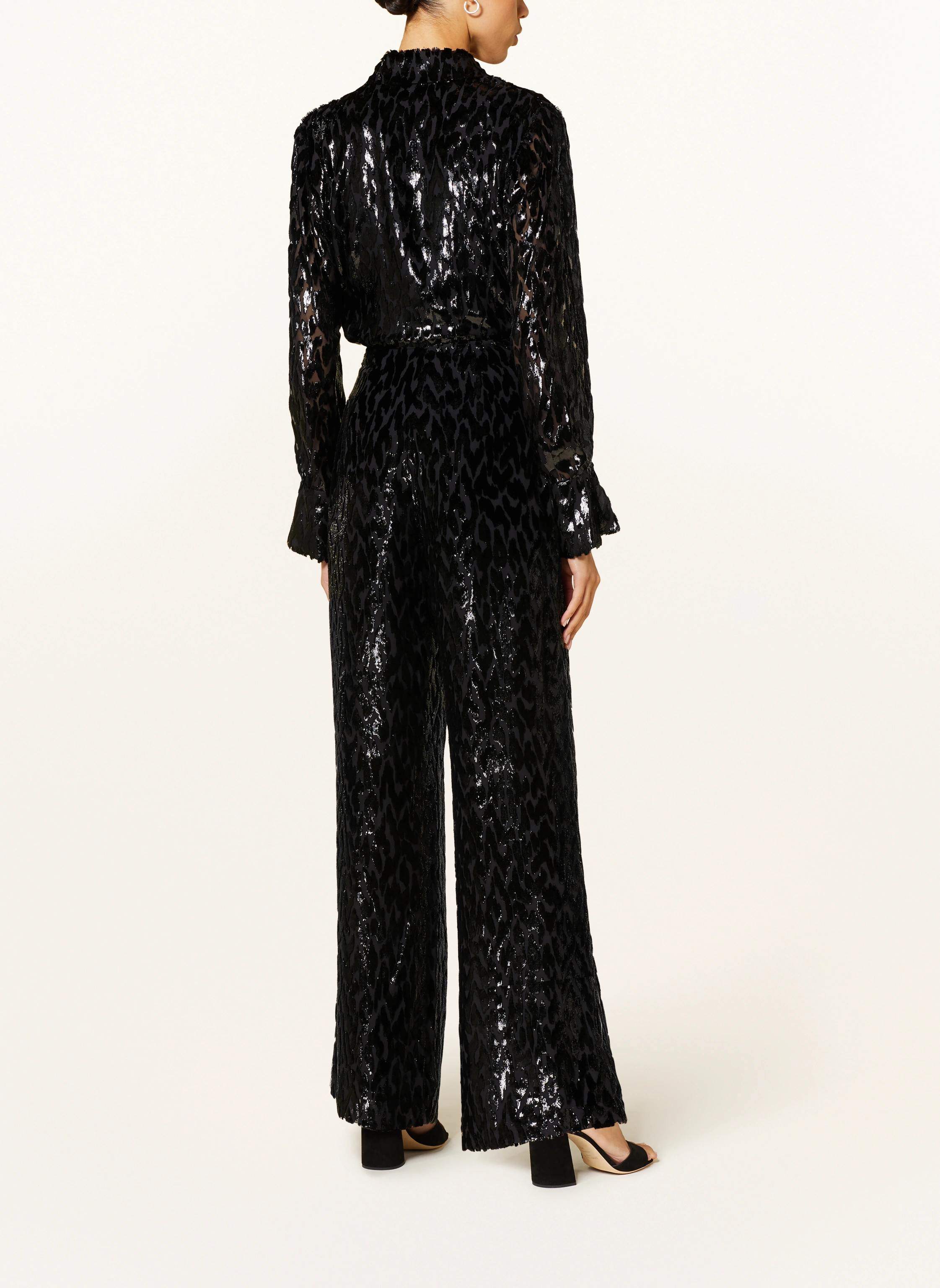 SIMKHAI Marlenehose SHIVON mit Seide und Glitzergarn