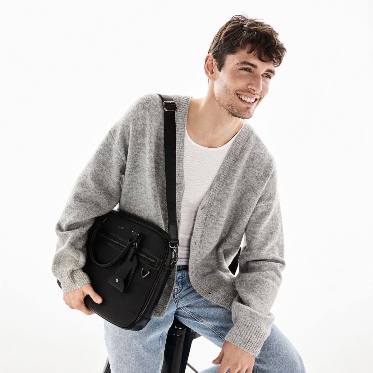 Kaup Black Men Bags & Wallets