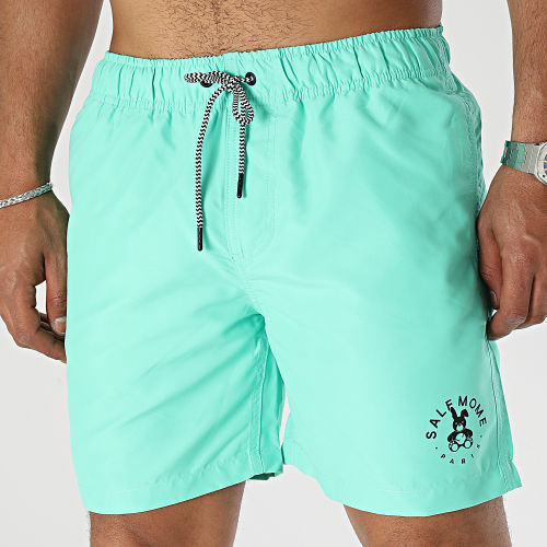 Short De Bain Small Lapin Vert Noir