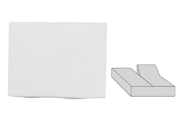 Percale splittlaken 160x200 cm. Hvit bomullspercale med 230TC.