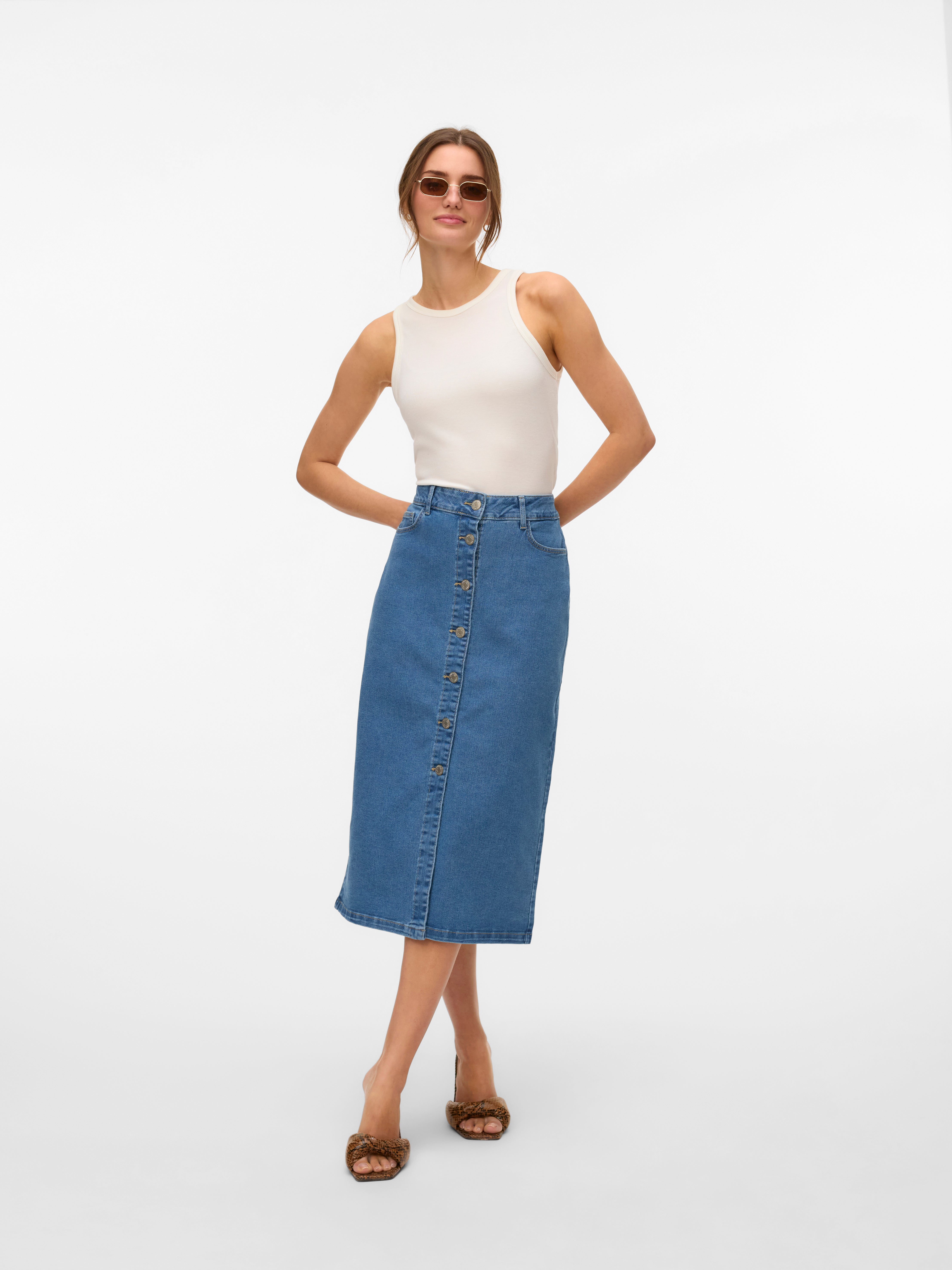 VMNATTY Mid waist Midi-rok