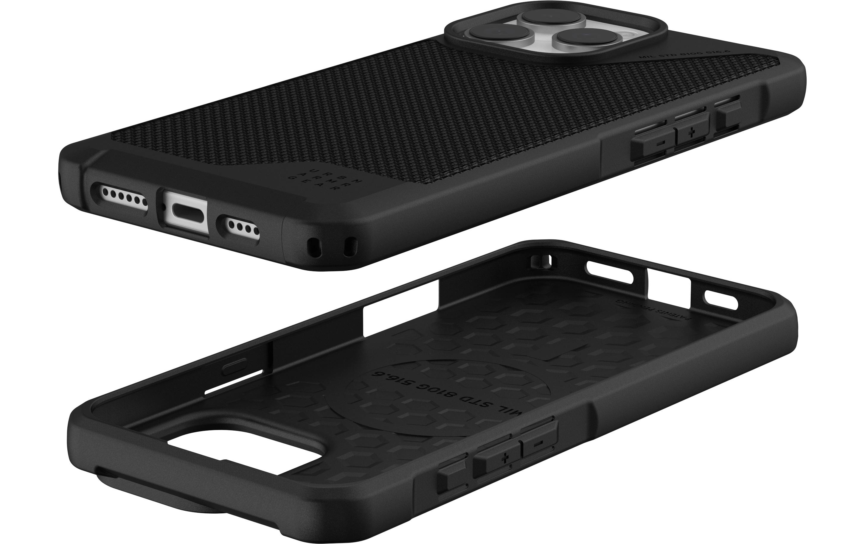 Back Cover Metropolis LT iPhone 16 Pro Max Kevlar BlackSchutzhülle für das Apple iPhone 16 Pro Max