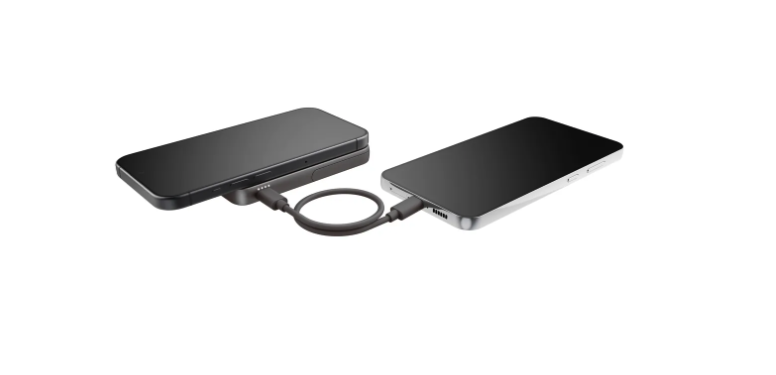 (20W) 5000mAh Dual USB C Powerbank Power Delivery Ladegerät   Kickstand (2PBM5000SG) - Storm Grey