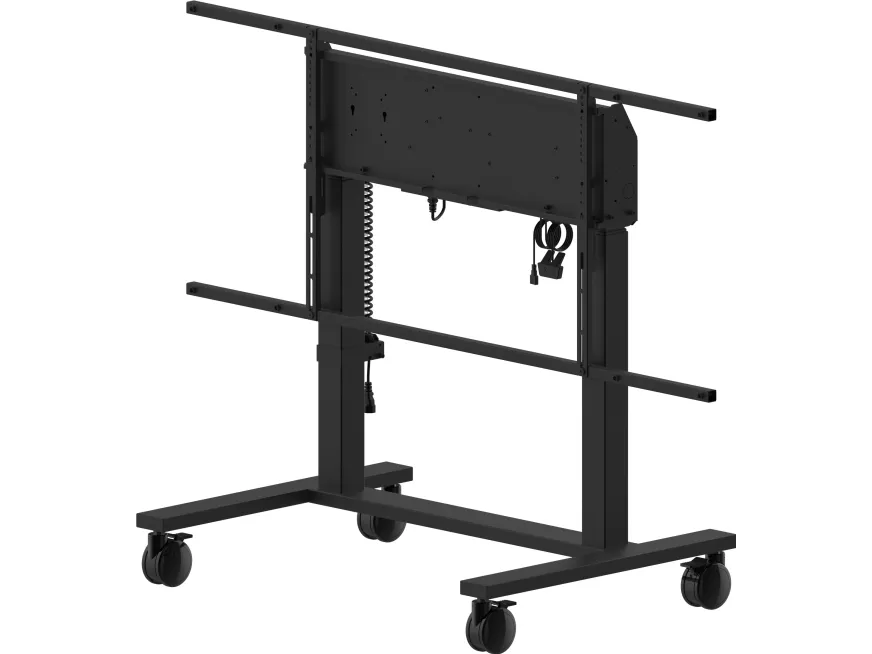 Iiyama MD-CAR2031-B1 - Vogn med hjul - dobbeltkolonne motoriseret - for fladt panel - med anti-kollision - sort - skærmstørrelse: 55