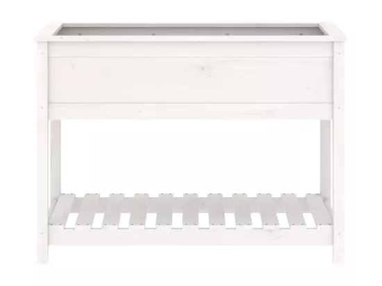 Jardinière bac lit surélevé bois blanche 111.5 x 54 x 81 cm 02_0038386