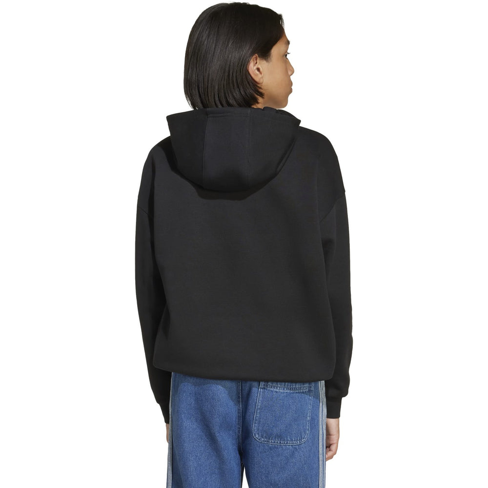 Køb adidas Originals Black/White Loose Hættetrøje Fl