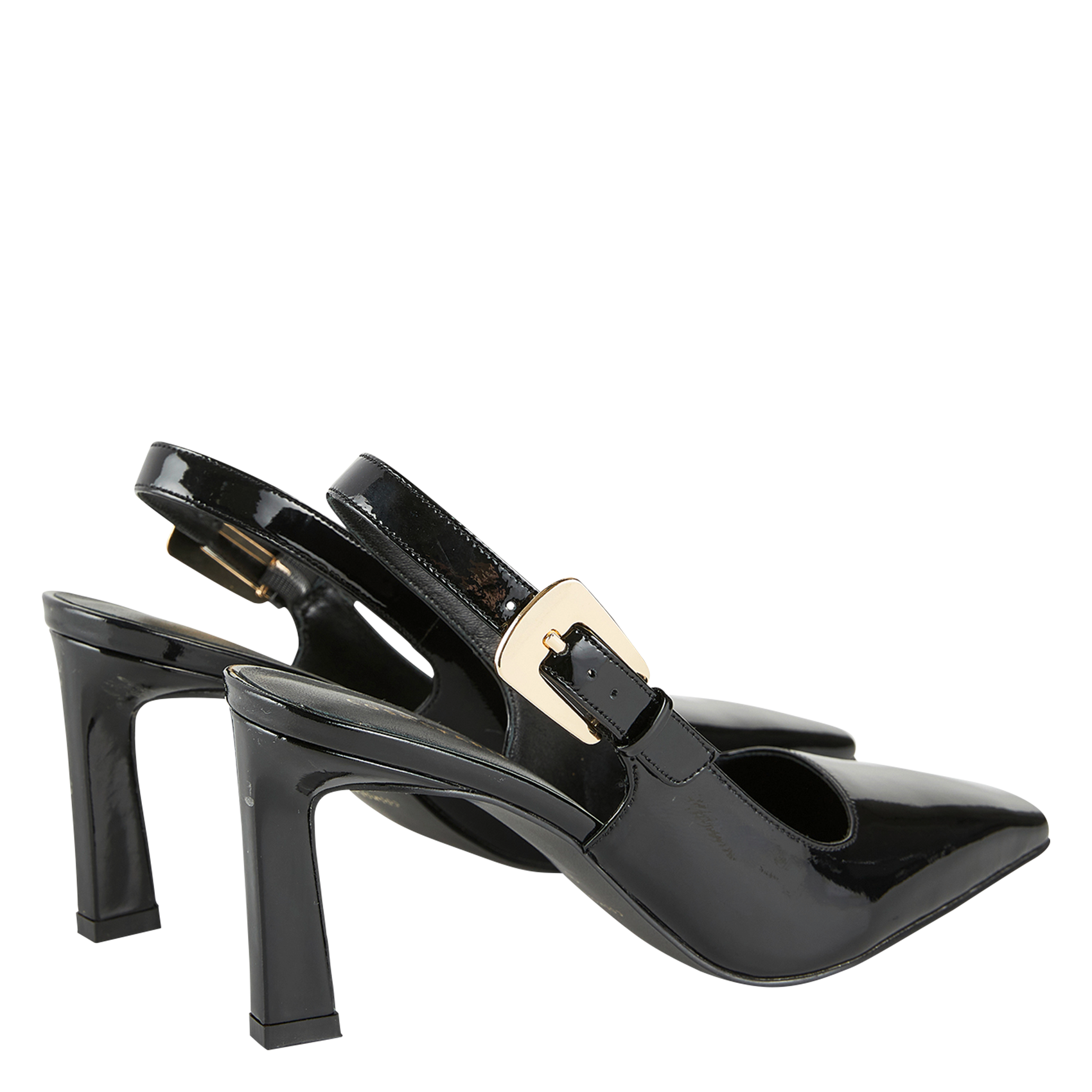CAMILLE - Escarpins en cuir vernis | Noir