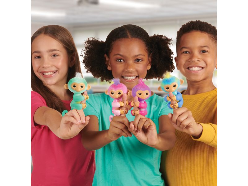 Wowwee Fingerlings Monkey Pink Harmony Interaktiver und lustiger Affe
