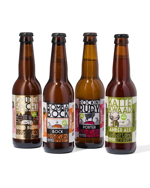 waterland brewery giftpack de 4 bières bio 0.33L