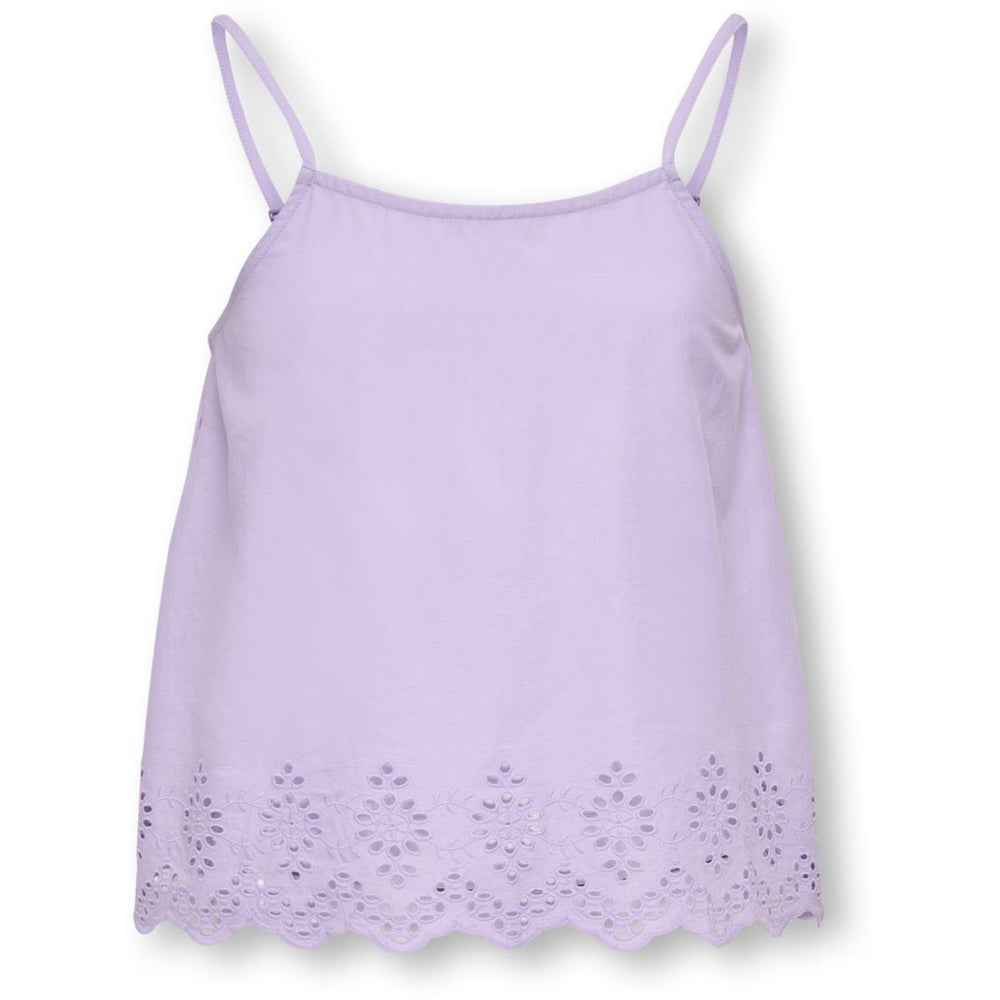 Køb kids ONLY Lilac Breeze Koglou Life Emb Singlet Wvn