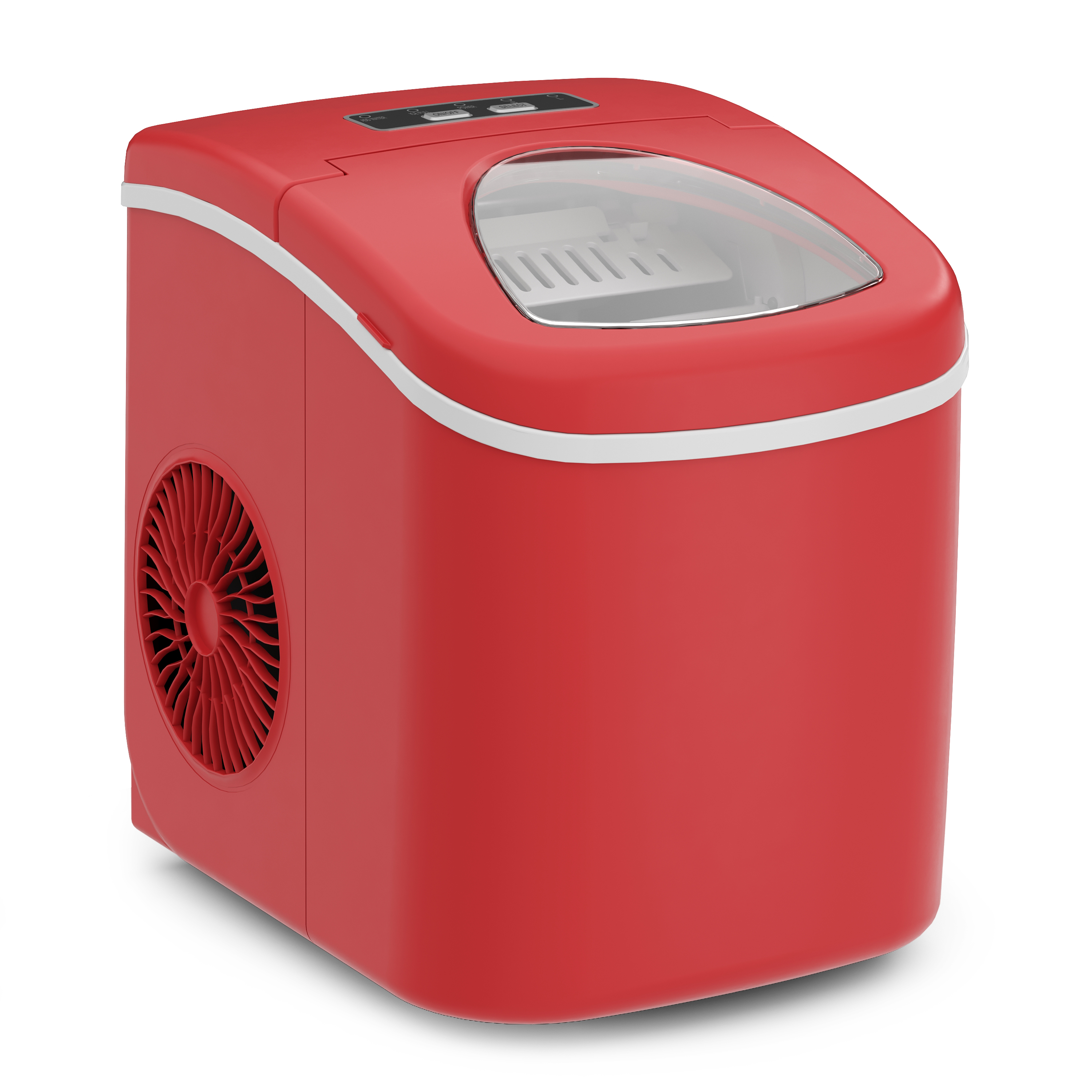Eiswürfelmaschine rot 1.2L - 12 kg / 24 h
