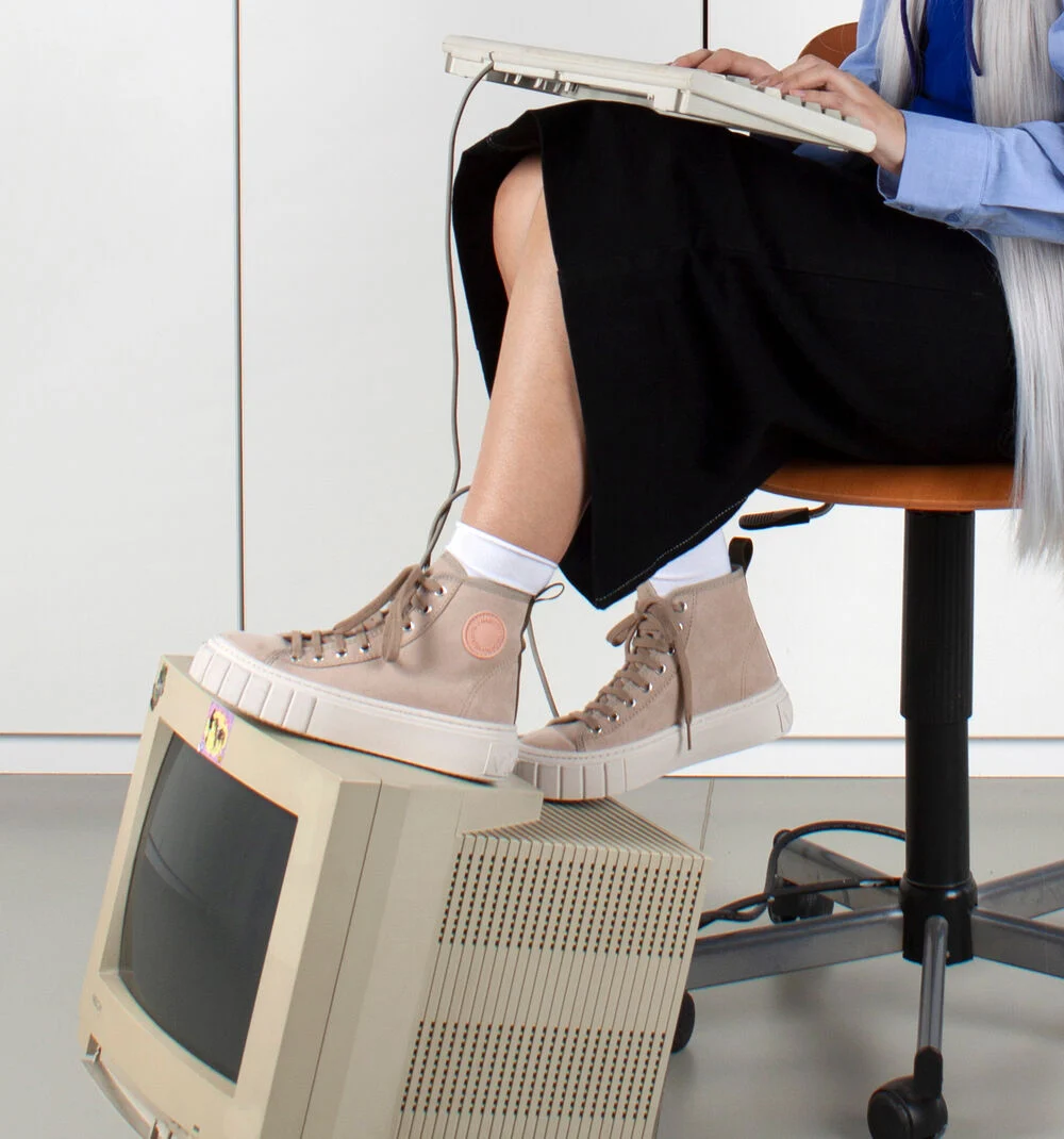 ABRIL RECYCLED FAUX SUEDE BOOTBEIGE
