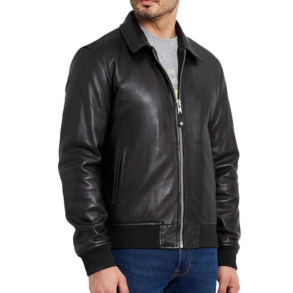 Schott Blouson cuir Noir Homme Schott Mens Leather Pilot
