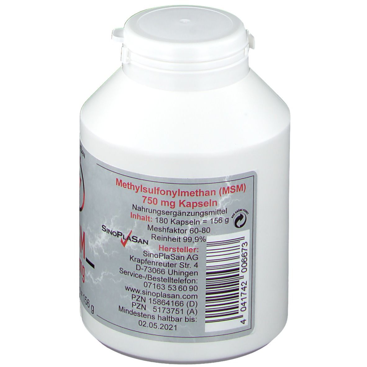 SinoPlaSan MSM 750 mg
