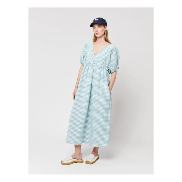 Bobo Choses Robe Vichy - Collection Femme  | Bleu turquoise
