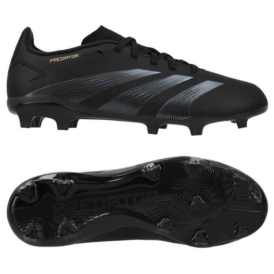 adidas Predator League FG Dark Spark - Noir/Gris/Doré Enfant