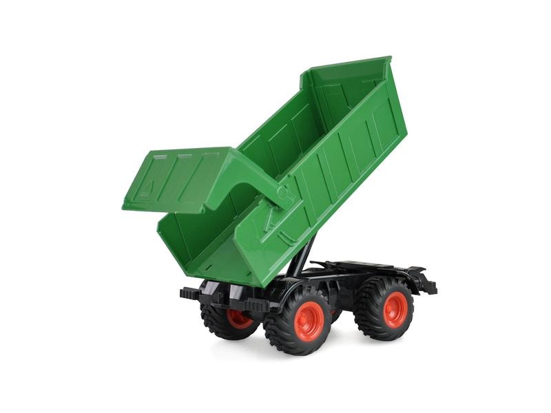 Amewi Traktor mit Kippanhänger, Grün 1:24, RTR Ferngesteuerter Traktor mit Licht und Sound