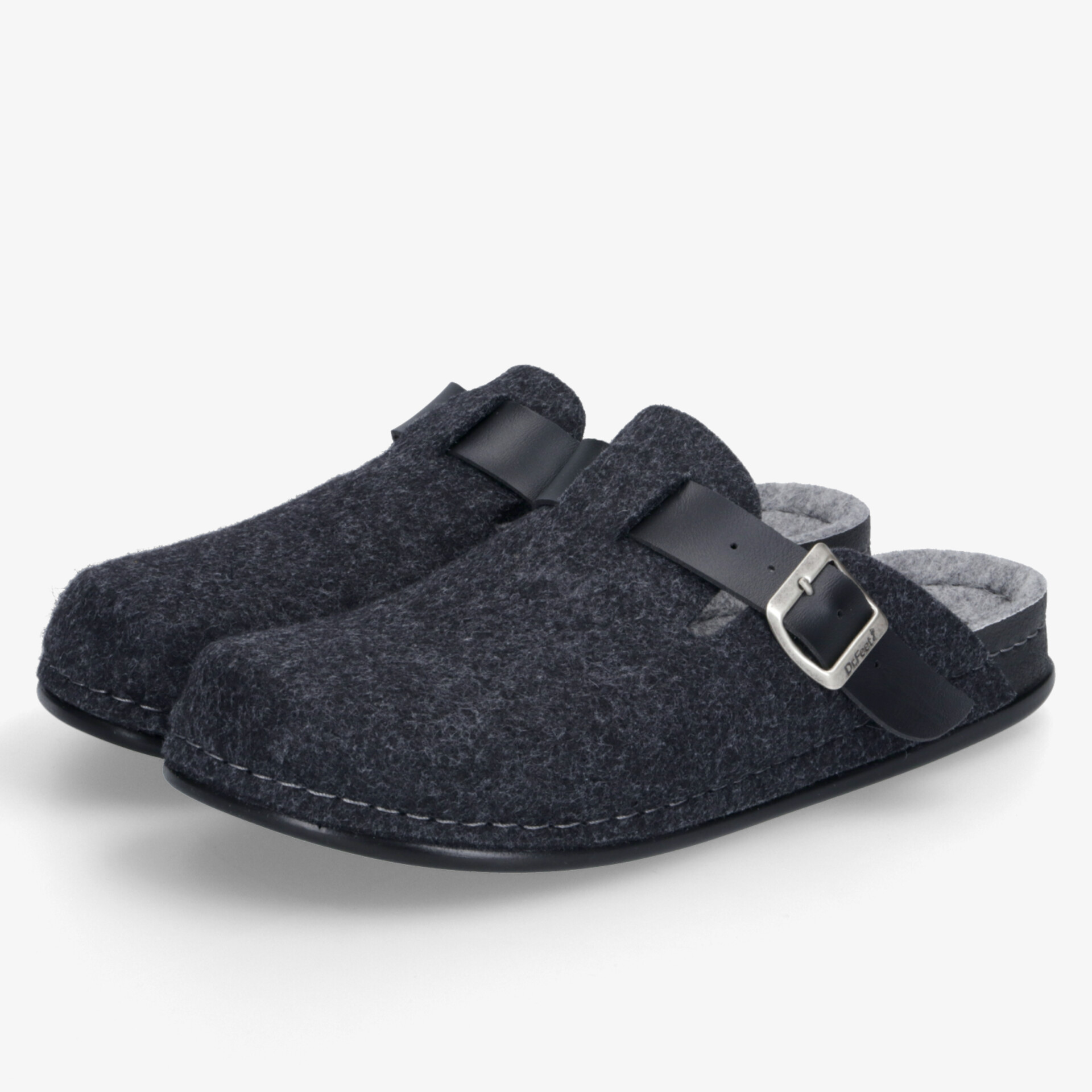 Dr. Feet Herren Pantoletten schwarz