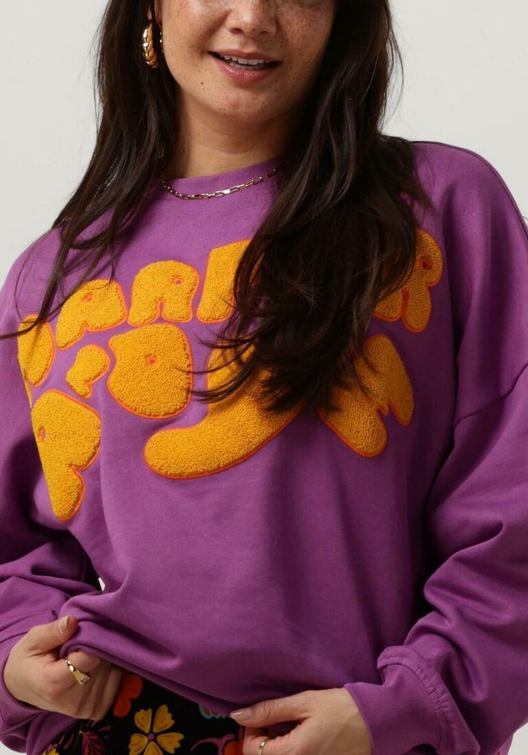HARPER & YVE paarse harper & yve sweater logo-sw