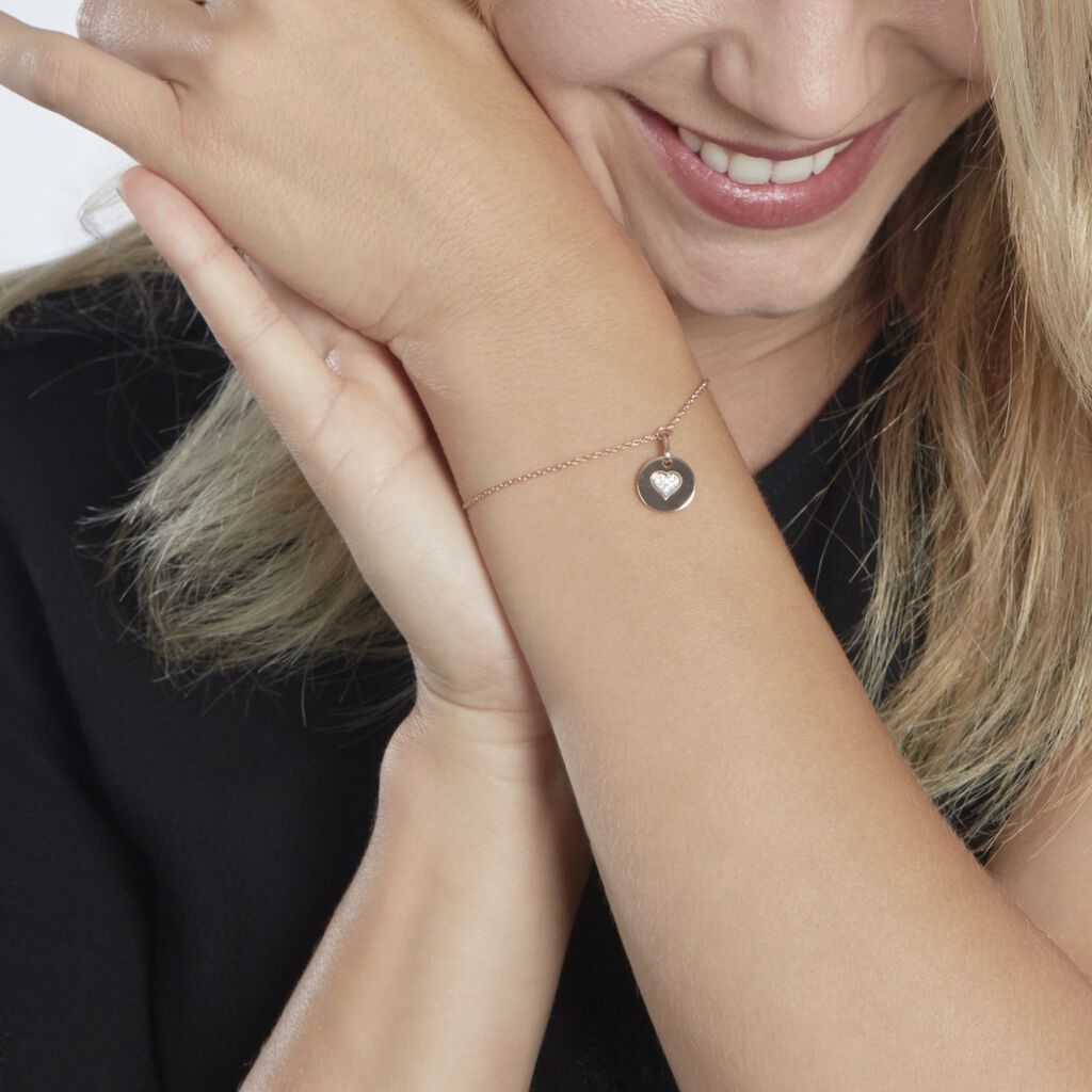 Bracelet Xaverie Argent Rose Oxyde