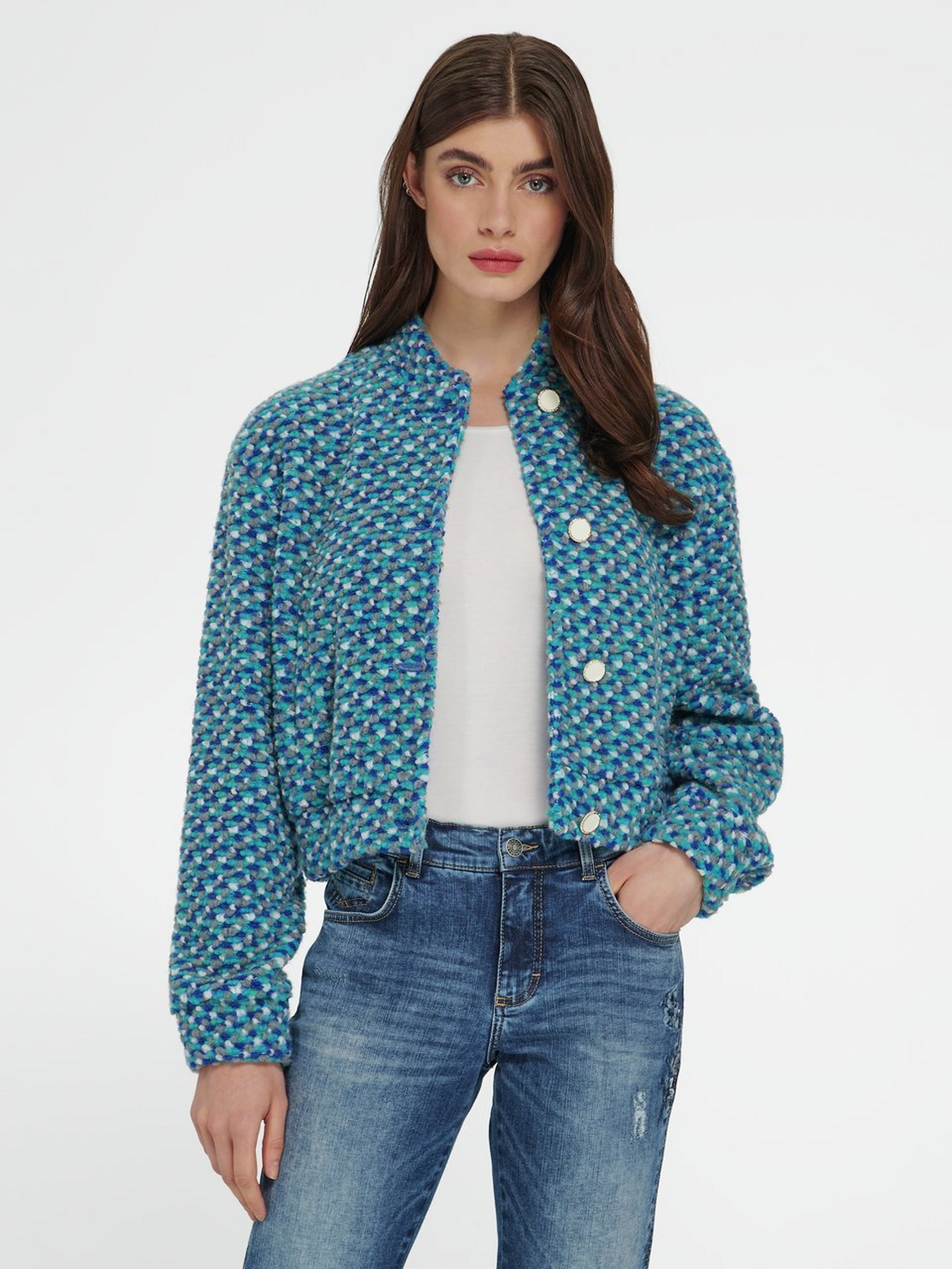 Bouclé-Jacke