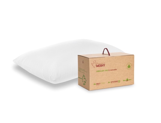 MOSHY - Oreiller rectangle Premium 70x40cm confort medium