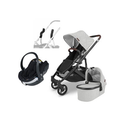 UPPAbaby CRUZ V2 Duovogn inkl. BeSafe iZi Go Modular X2, Anthony Grey