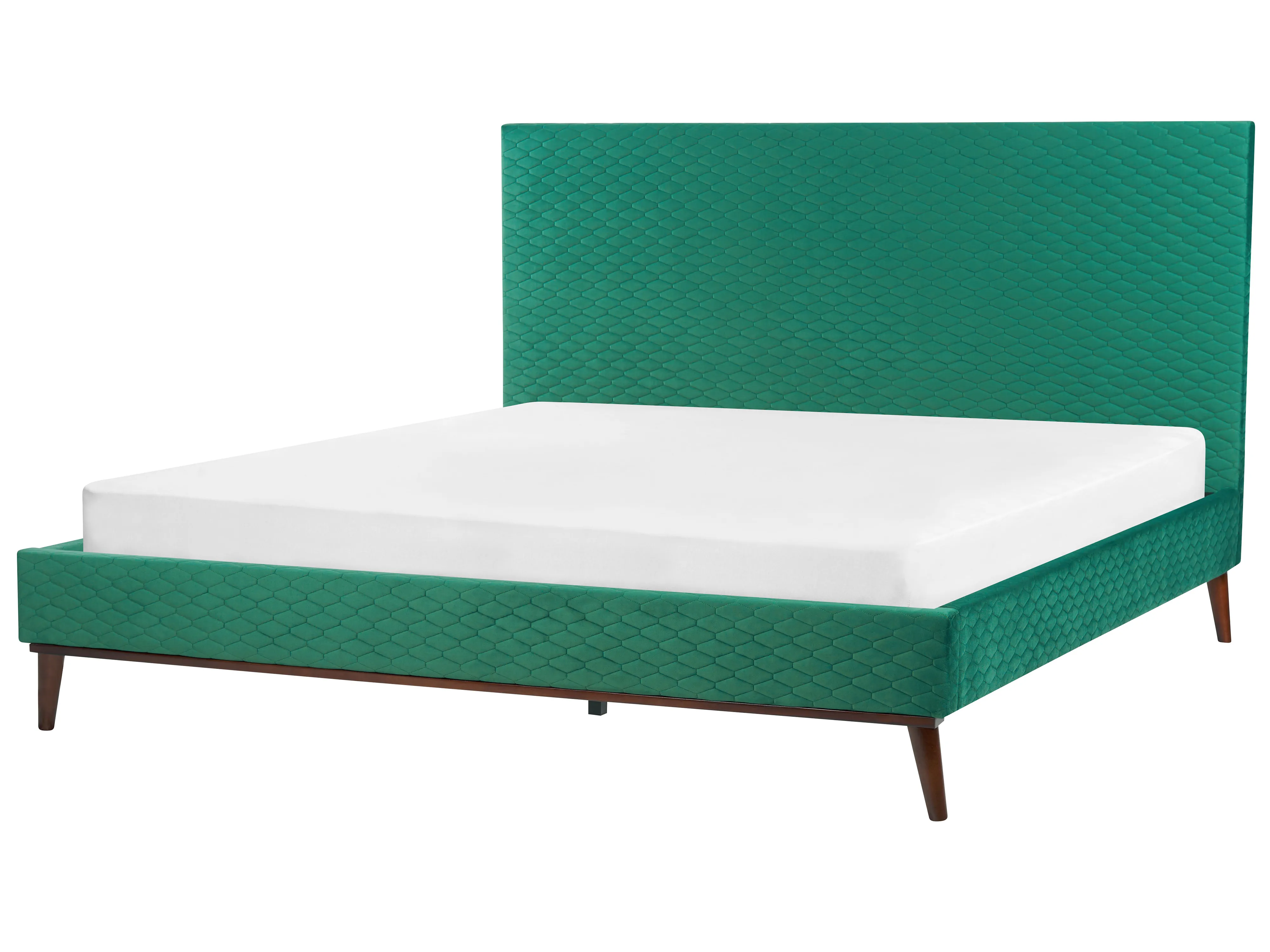 Bed Fluweel BAYONNE 180 x 200 cm Groen