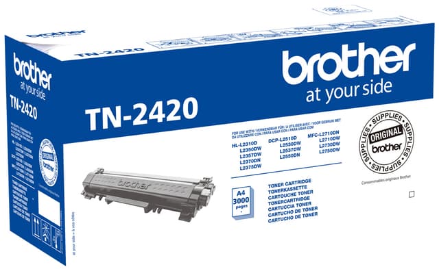Brother højt ydende blækpatron TN-2420 Sort