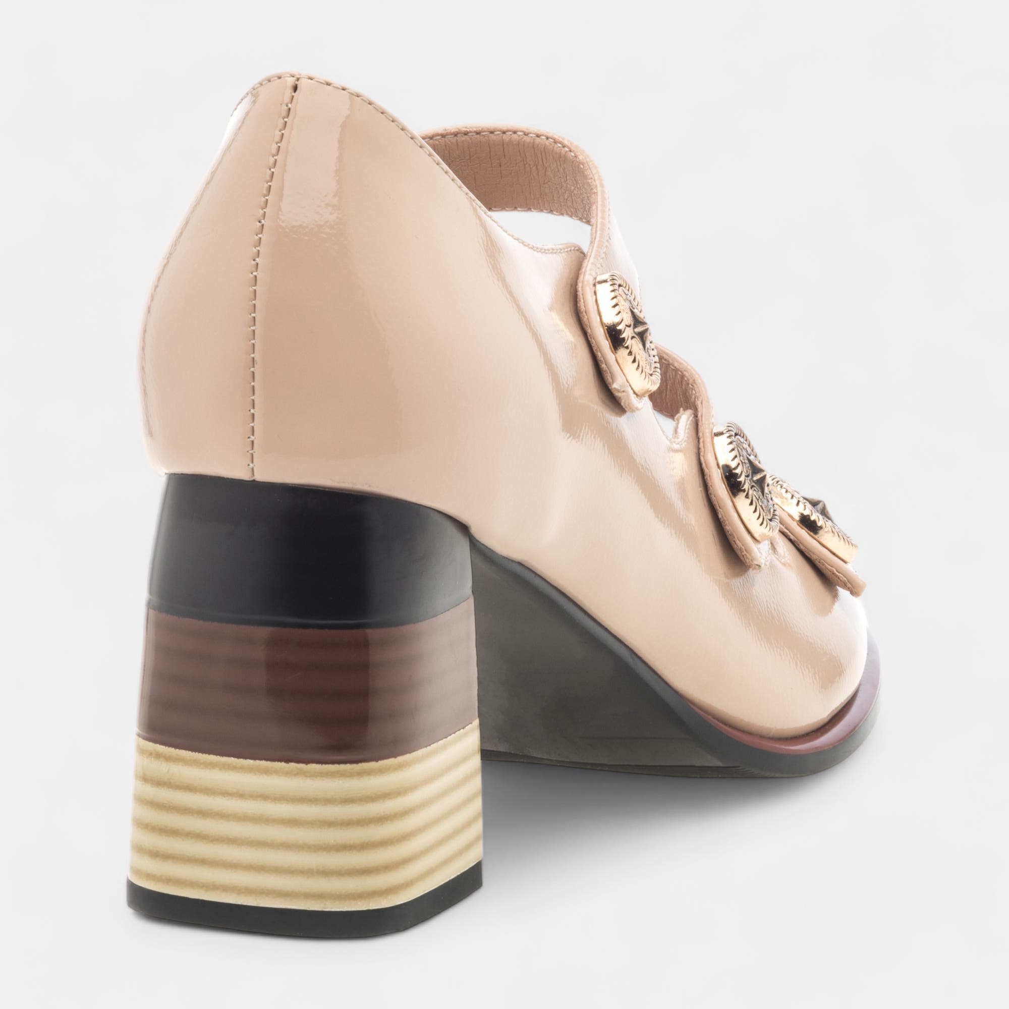 Nu-pieds à talon Femme beige