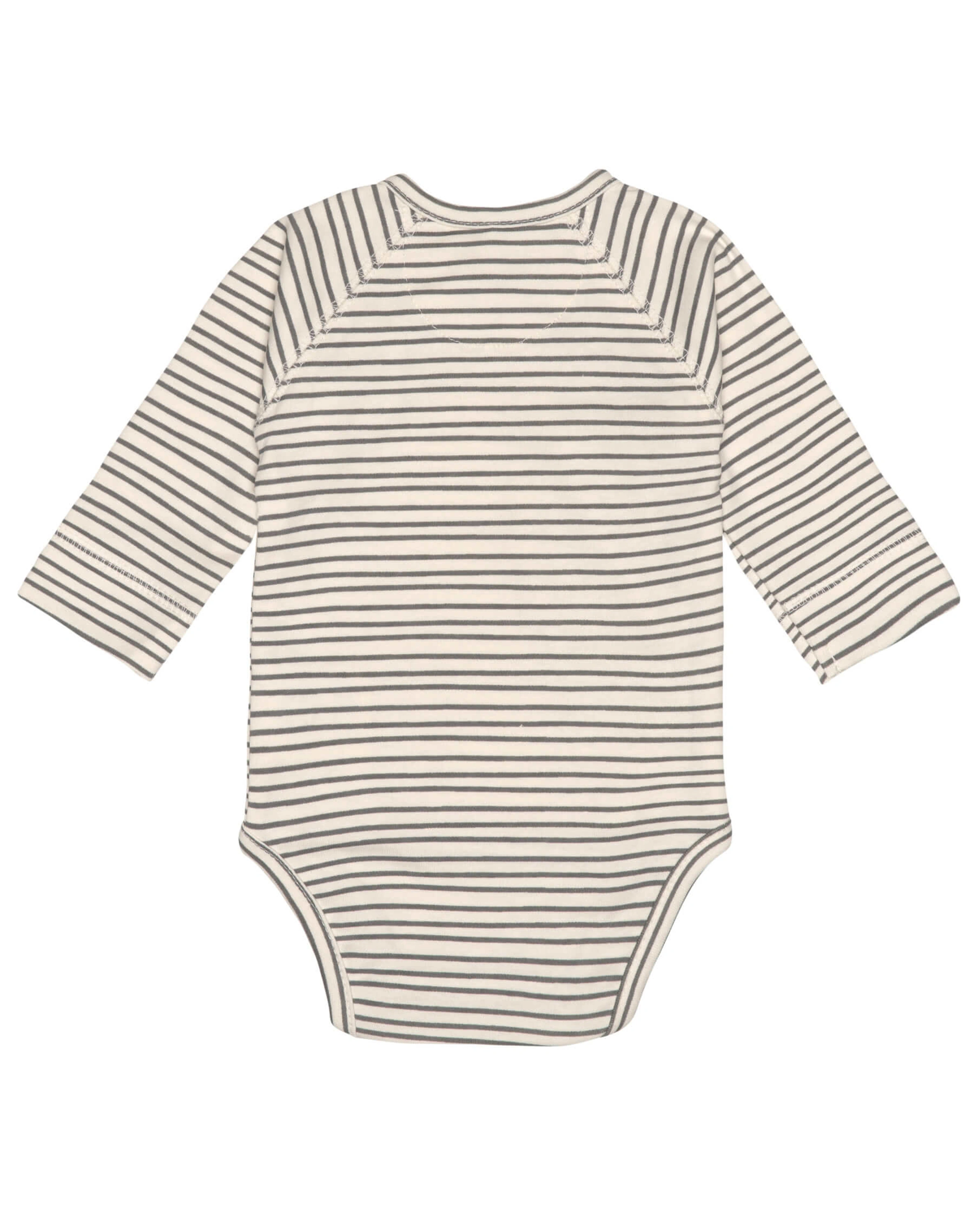 Wickel-Langarmbody STRIPED in grey/anthracite
