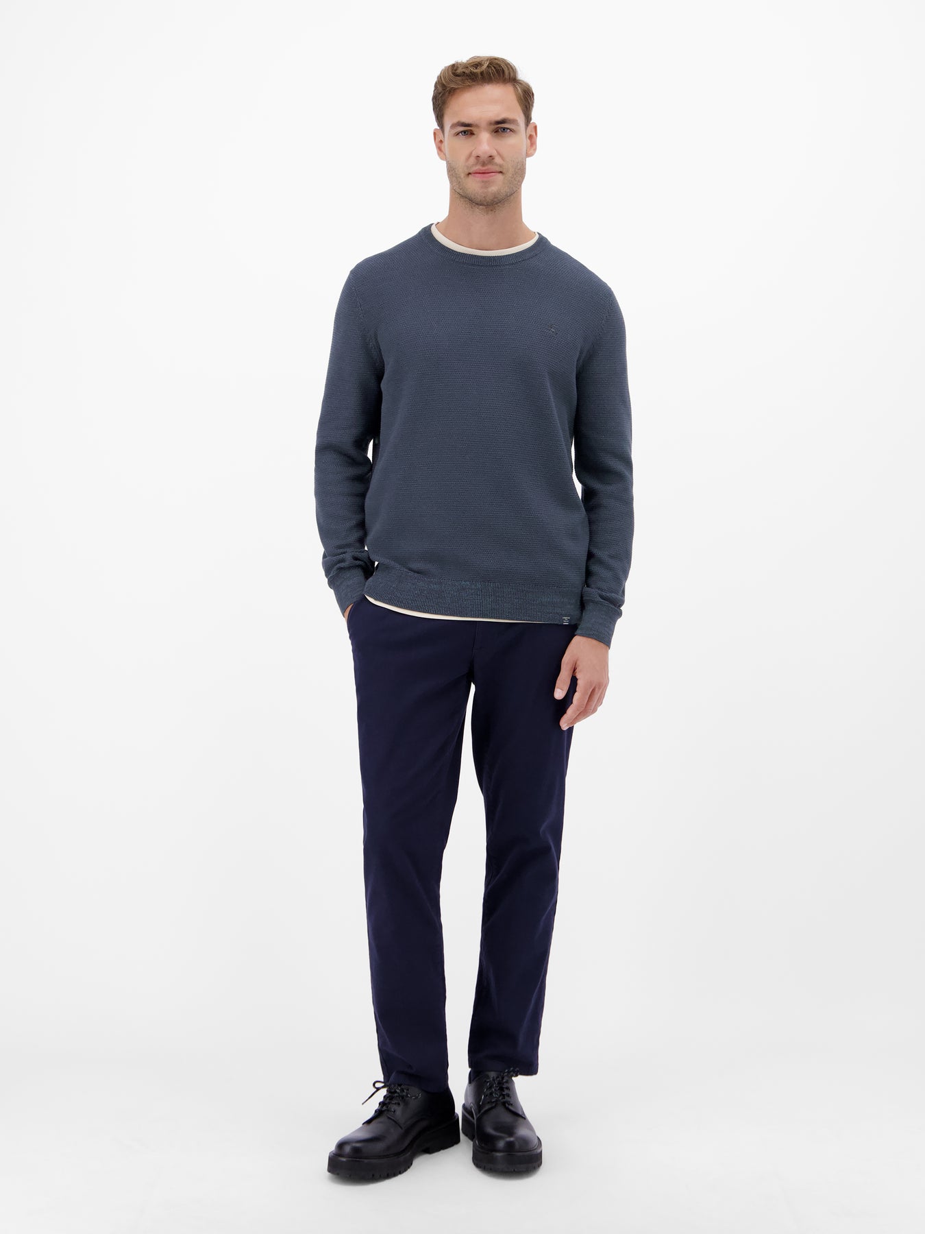 Herren Strickpullover in Twist-Struktur