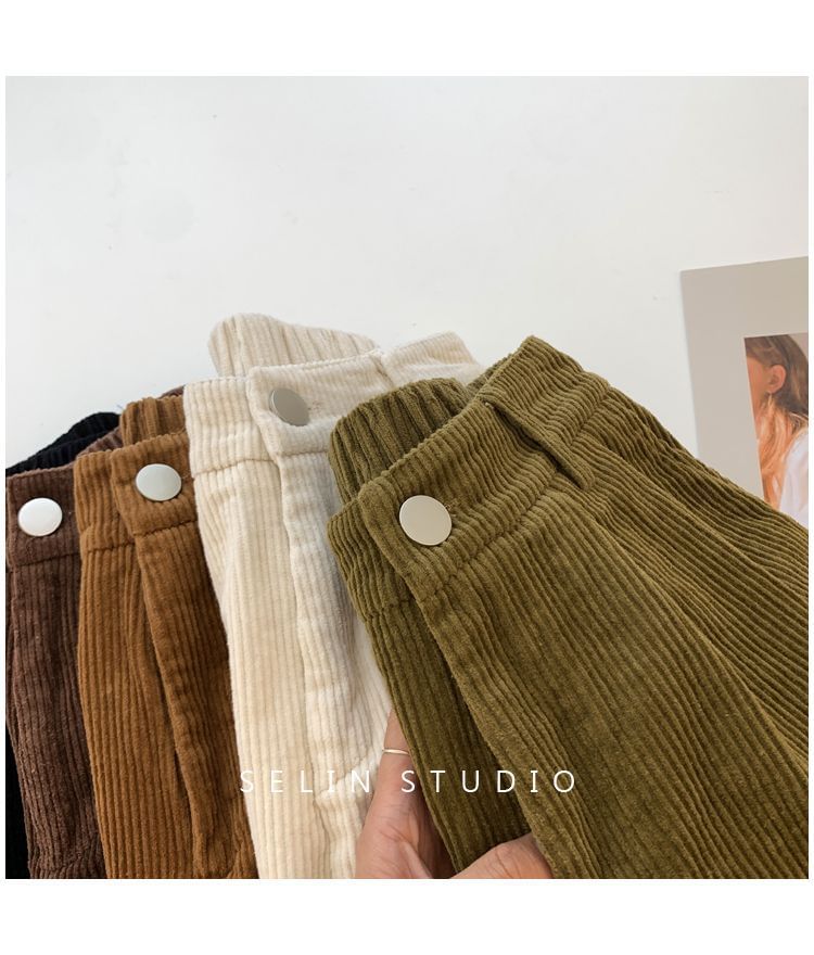 deersweeti - Effen corduroy shorts met elastische taille