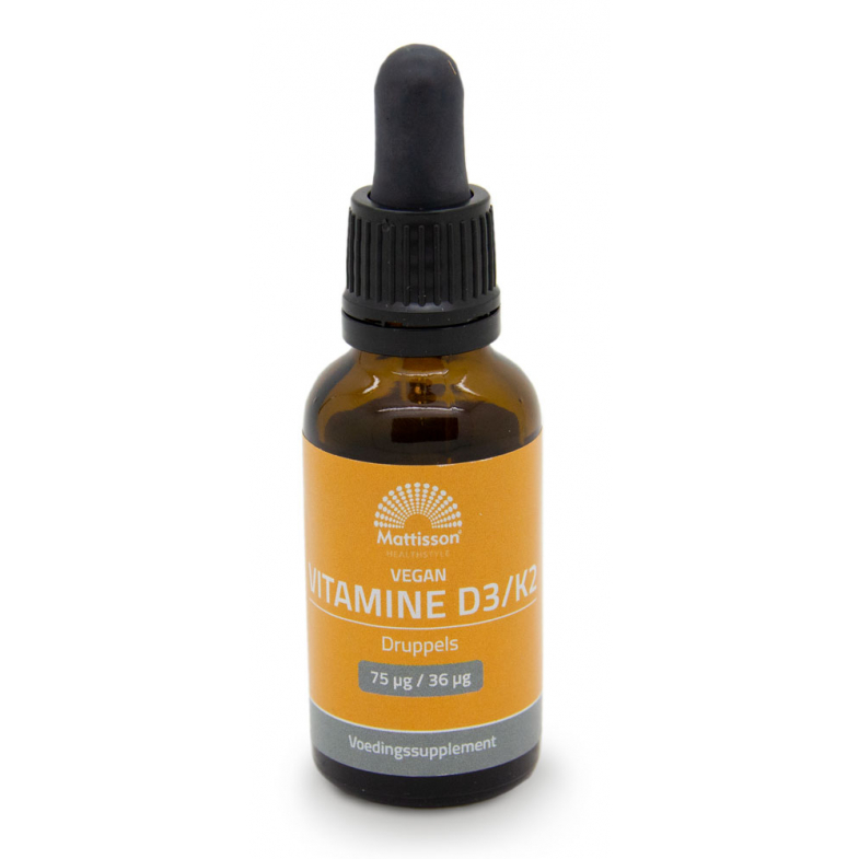 Mattisson Vitamine D3/K 25mcg/36mcg Vegan 25ml